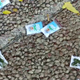 Weed on the ground in Tel Aviv after a drone promoting a delivery service dropped bags of marijuana in and around